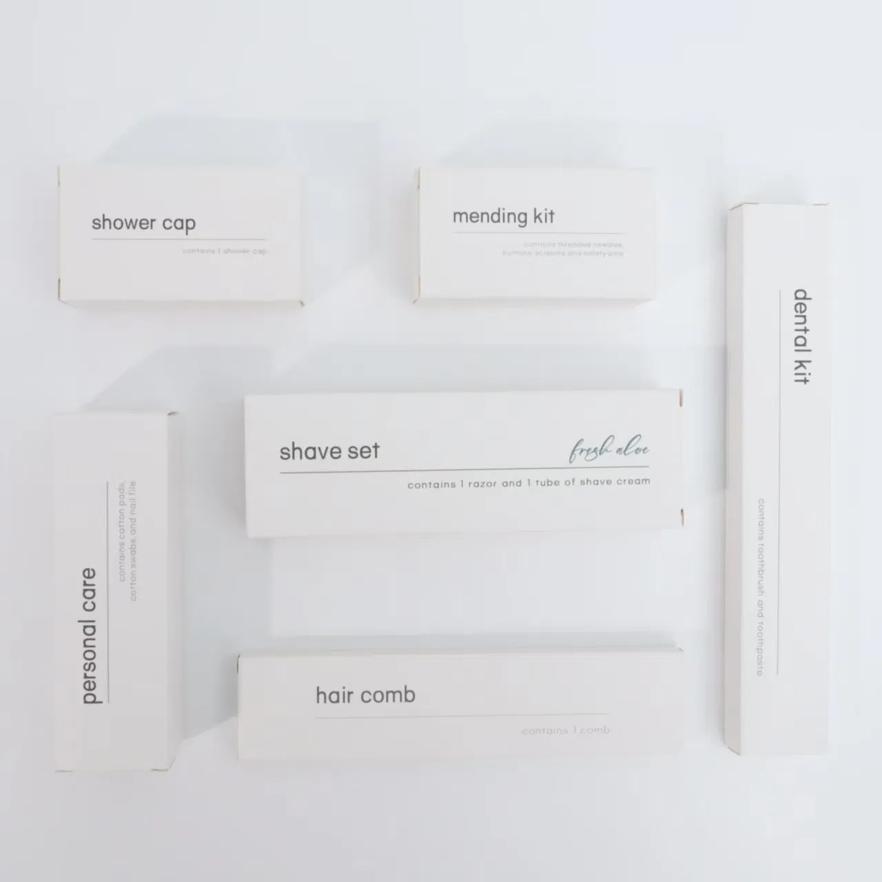 Amenites OEM/ODM Accepeted Travel Size Hotel Amenities Set