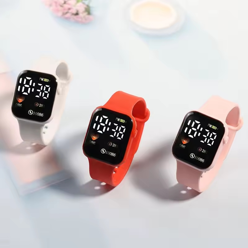 Sports Watch for Women and Men Electronic LED Digital Watch Fashion Casual Simple Silicone Kid Watches