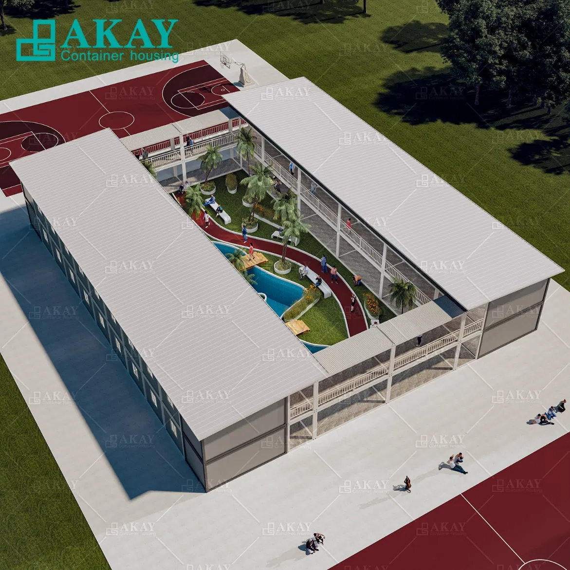 Shipping Temporary School Portable Classrooms Detachable Mobile Container Wooden House for Africa