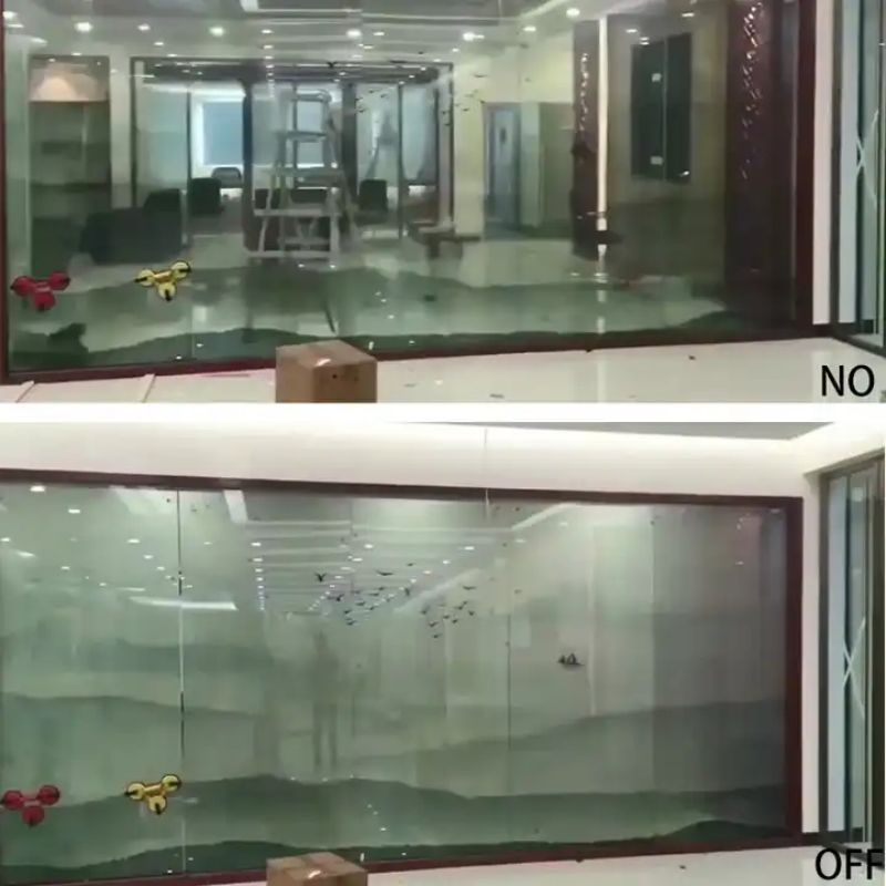 Rear Projection Film Pdlc Film Power Supply LCD Window Electric Smart Glass Film