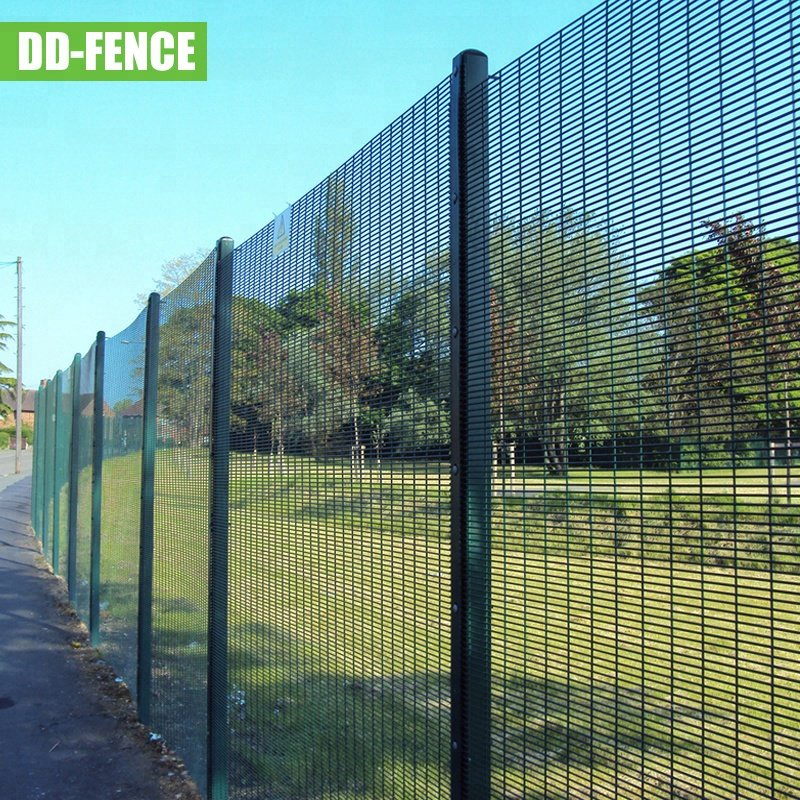 Perimeter High Safety Galvanized Welded Wire Mesh Fencing Panel Metal Steel Iron 358 Anti Climb Security Fence for Airport Prison Border Industrial Boundary