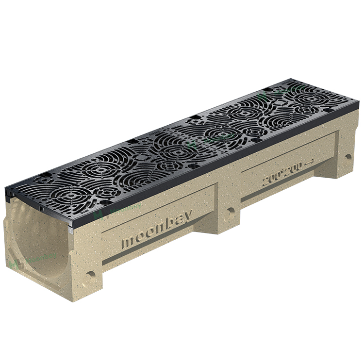 Polymer Concrete Trench Drain Resin Concrete Channel Gutter Surface Water for Outdoor