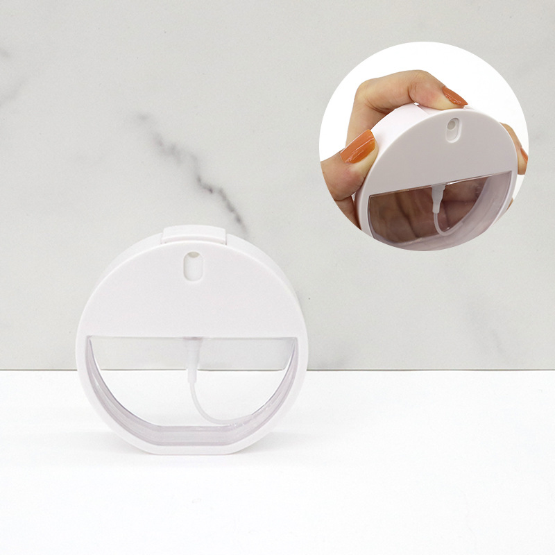 Portable Alcohol Disinfection Aliquot Bottle Card Spray Bottle 38ml White Transparent Plastic Spray Bottle