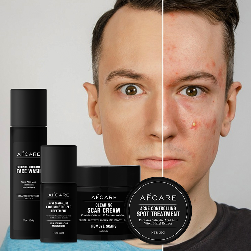 Private Brand Organic Control Brightening Skin Hydrating Moisturizing Men's Skincare Set