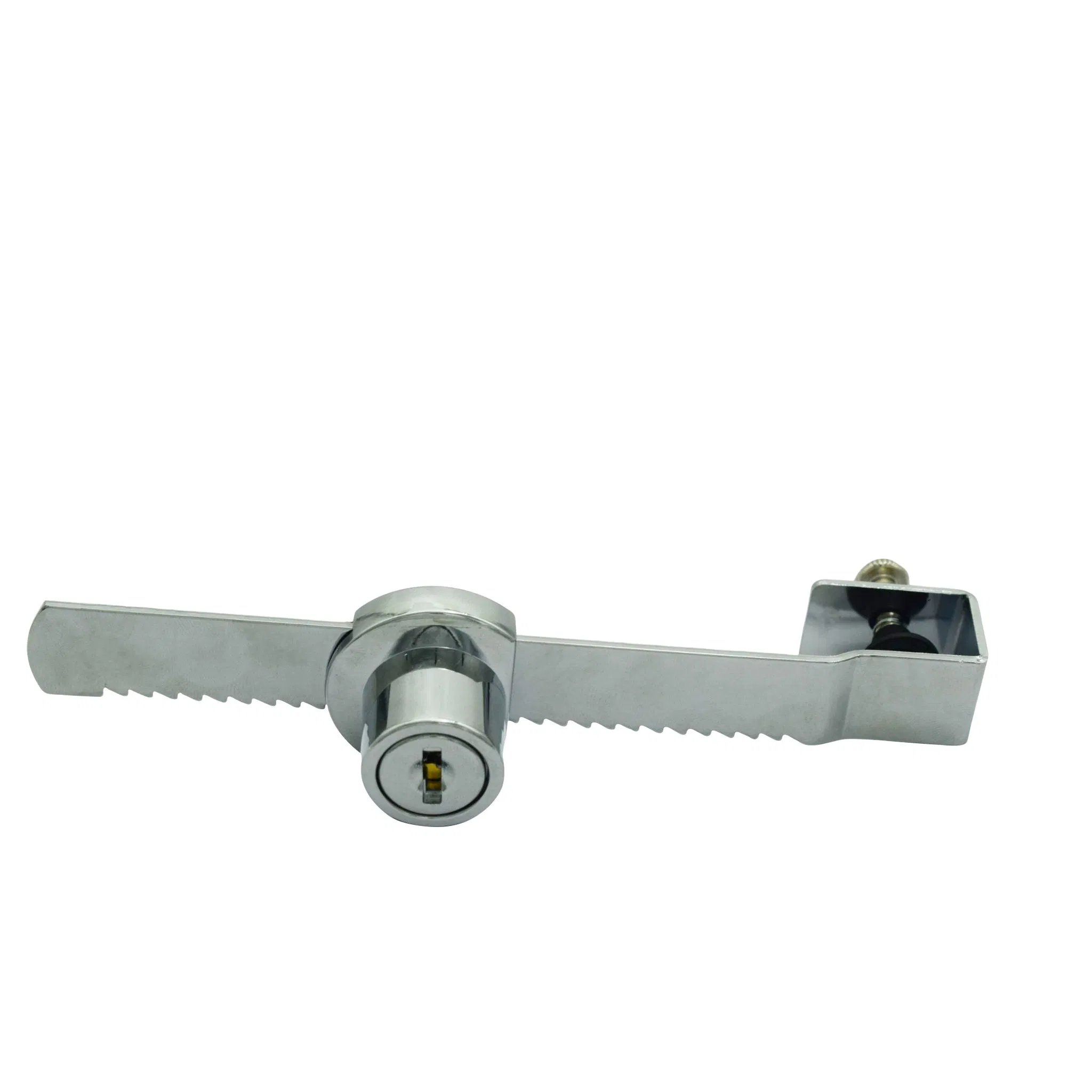 High Quality Glass Cabinet Door Locks with Chrome Finish Security Keayed Alike Showcase Sliding Glass Door Ratchet Lock