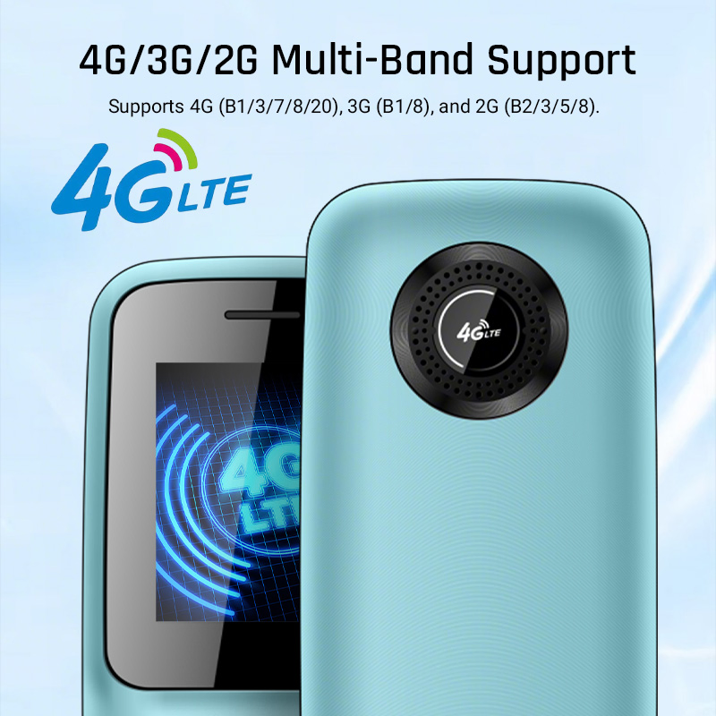 Кнопочный телефон 4G LTE VTEK с сенсорным экраном 1.77 дюйма