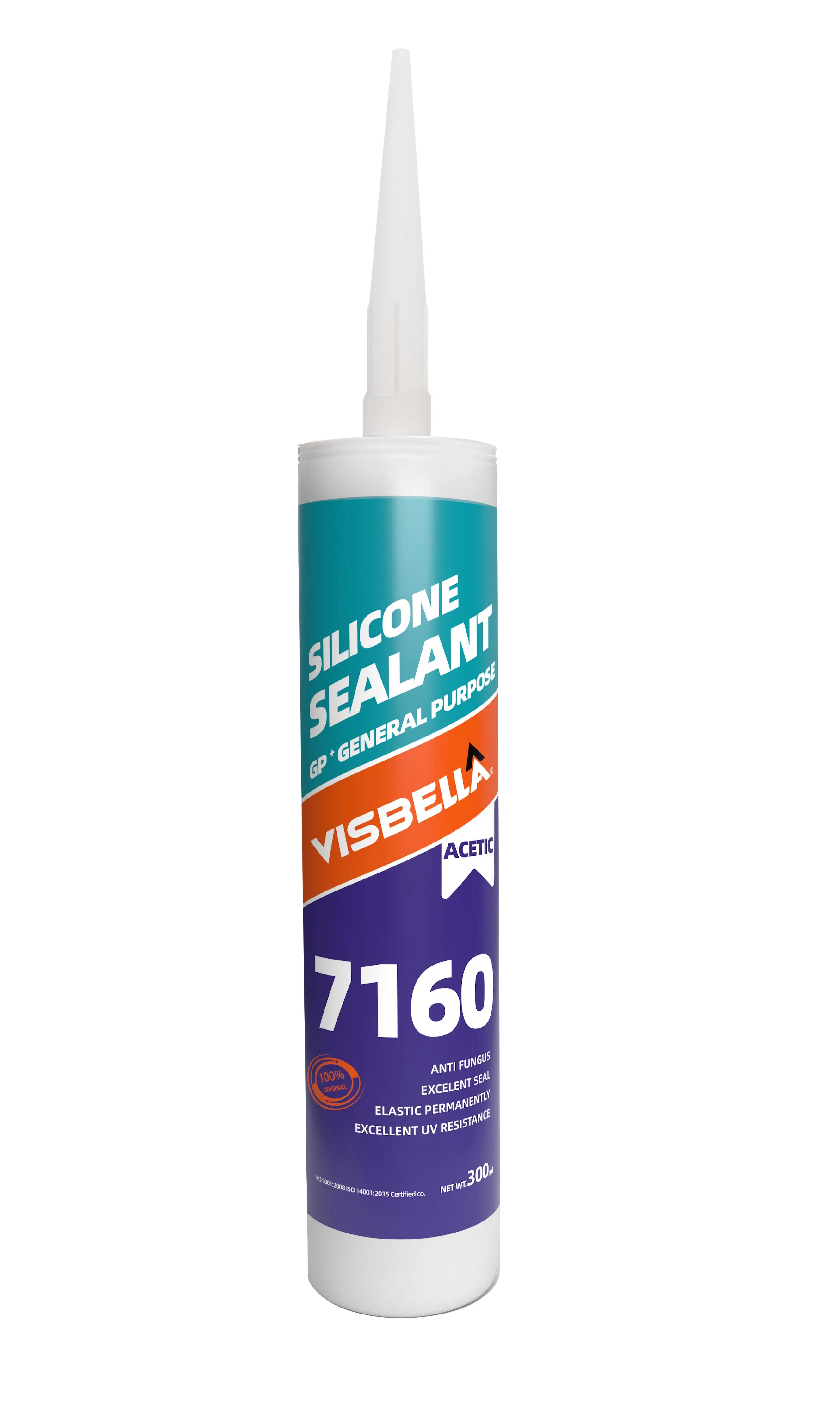 Visbella General Purpose Silicone Sealant Single-Component Sealant 7160