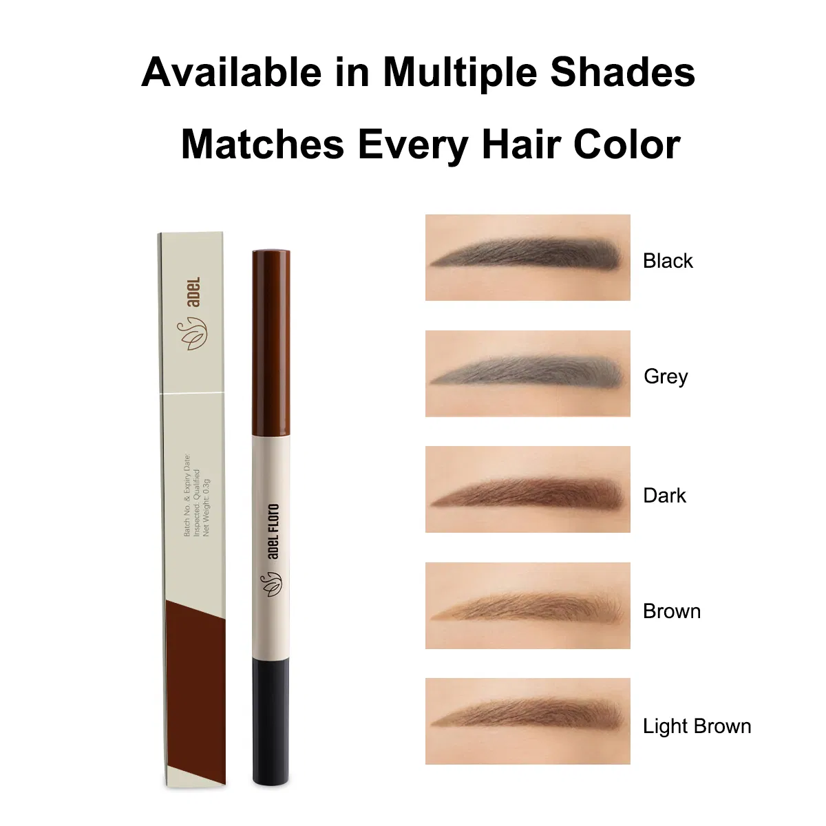 Best Waterproof Long Lasting Black Brow Eyebrow Pencil Brush Wholesale Cosmetics