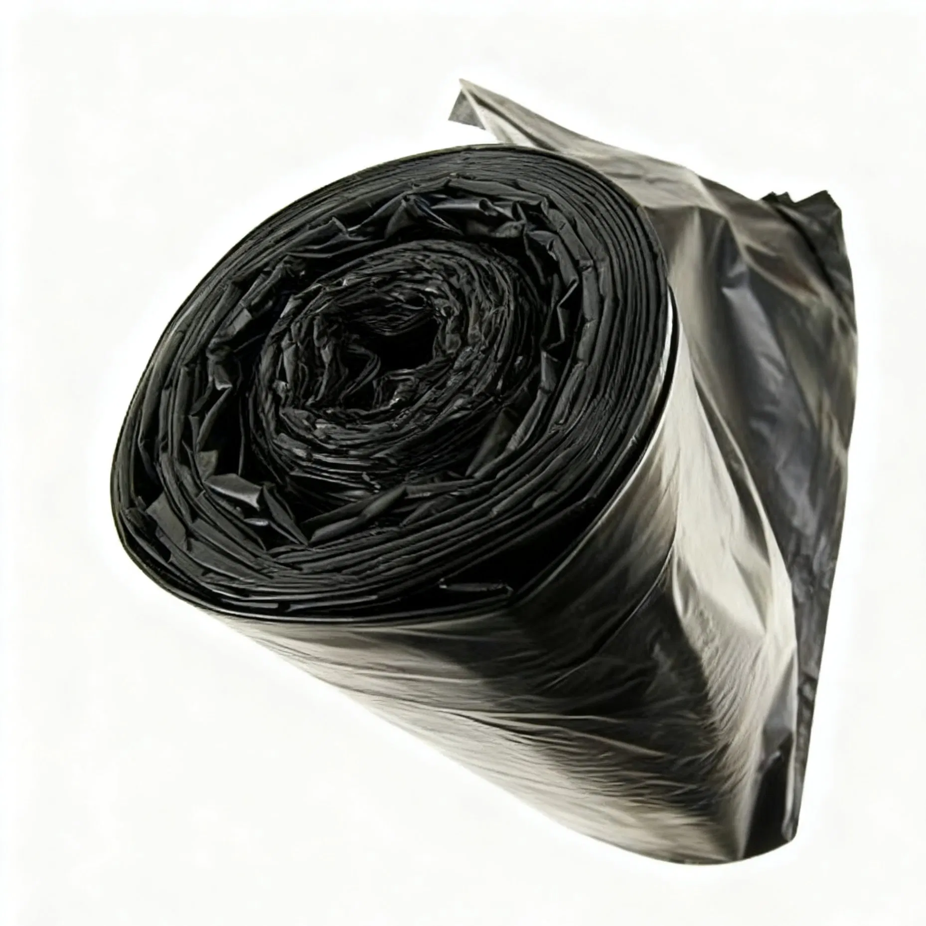 Clear and Black PE Trash Bags with Custom Sizes and Thickness Available