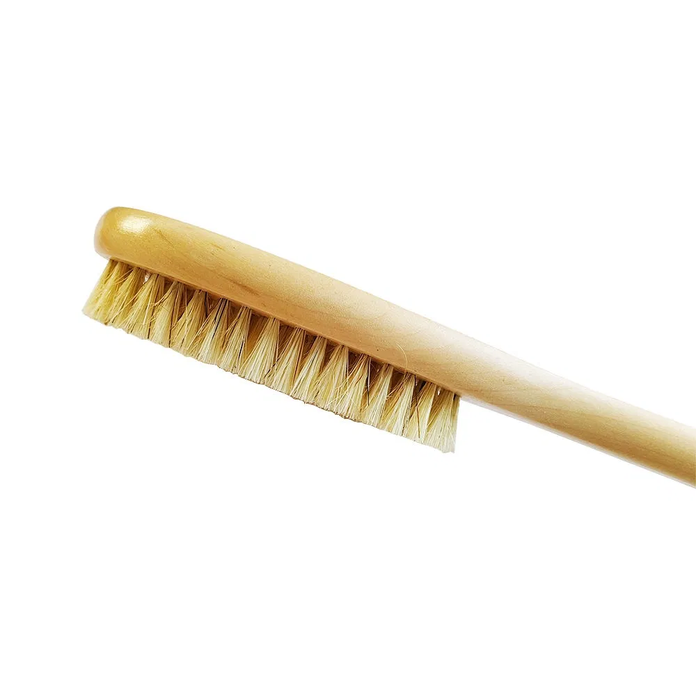 Long Handle Dry Brush Exfoliating Mane Bristles Body Shower Scrubber Brush