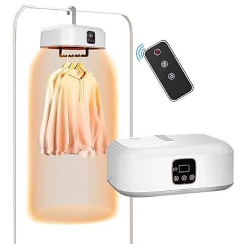 Air Mini Folding Dryer Machine Portable Compact Clothes Dryer Foldable Hanging Clothes Drying