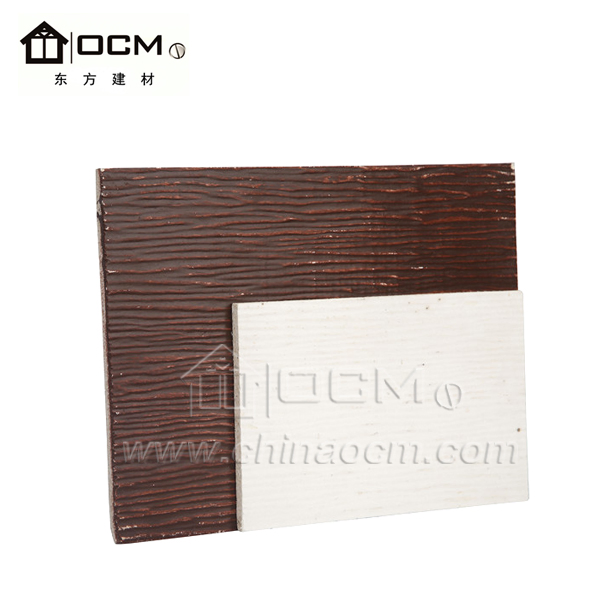 Fireproof and Waterproof Wood Grain Magnesium Oxide Board Cladding