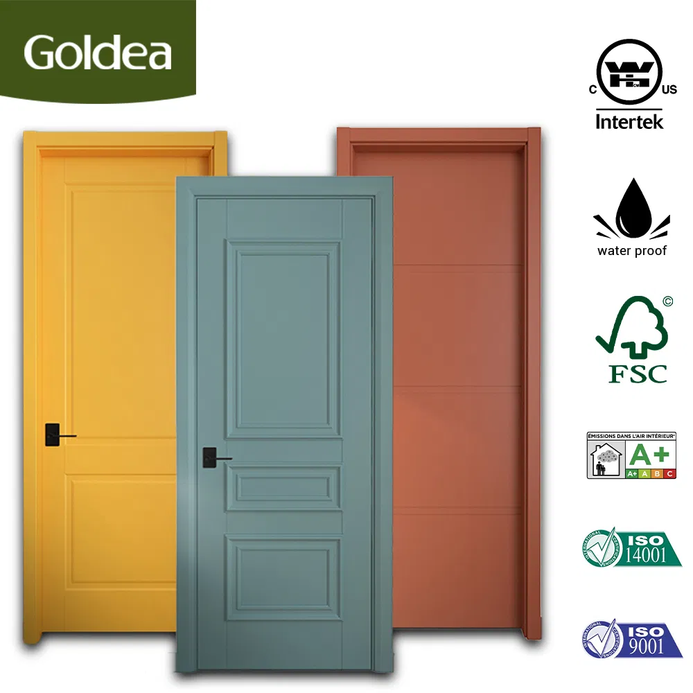 Wholesale Price Factory Modern Style Hotel Interior Home Room MDF Wood Door Composite Solid Wooden Door