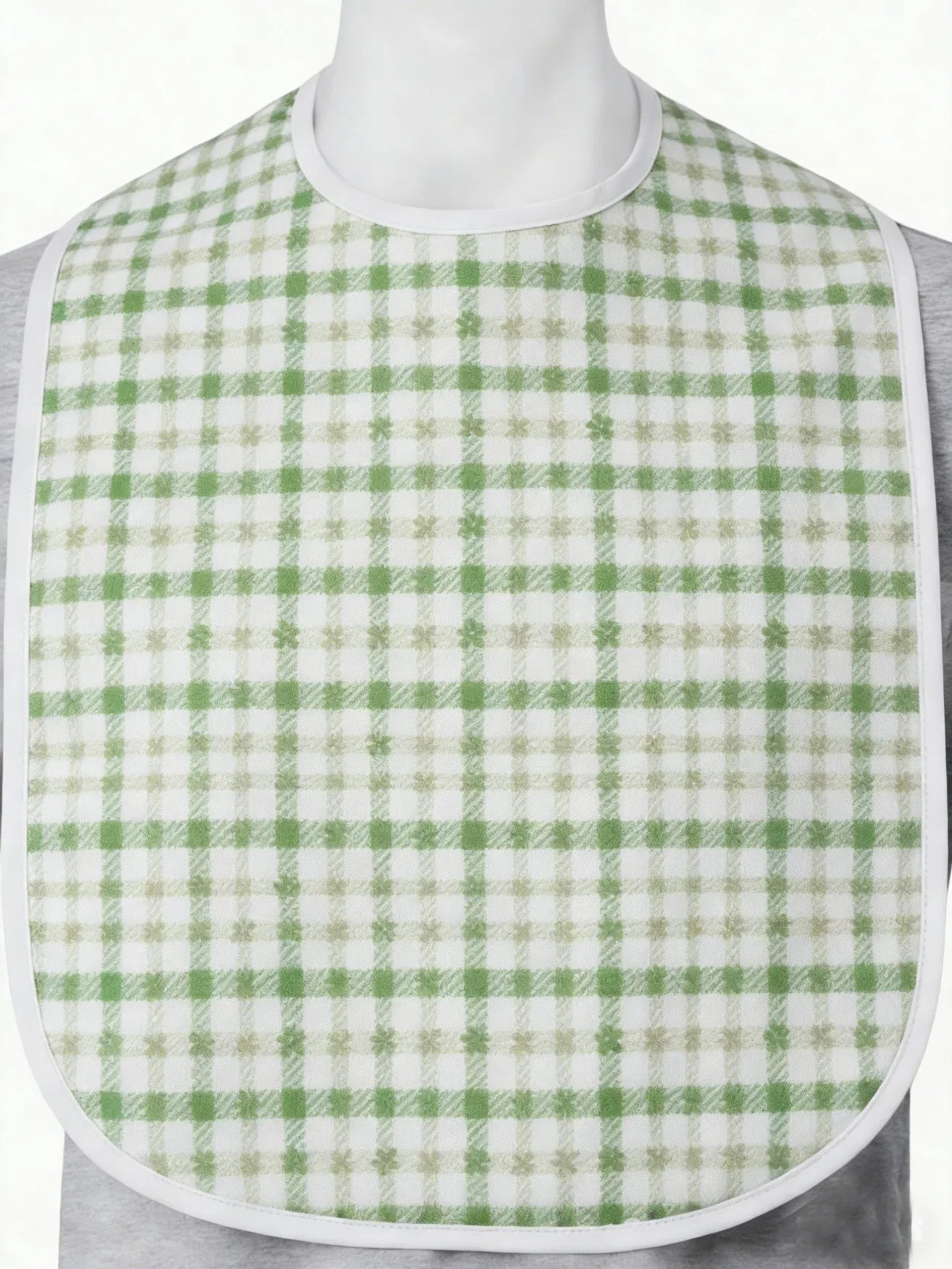 Stylish Plaid Design Waterproof Daily Use Soft Adult Apron