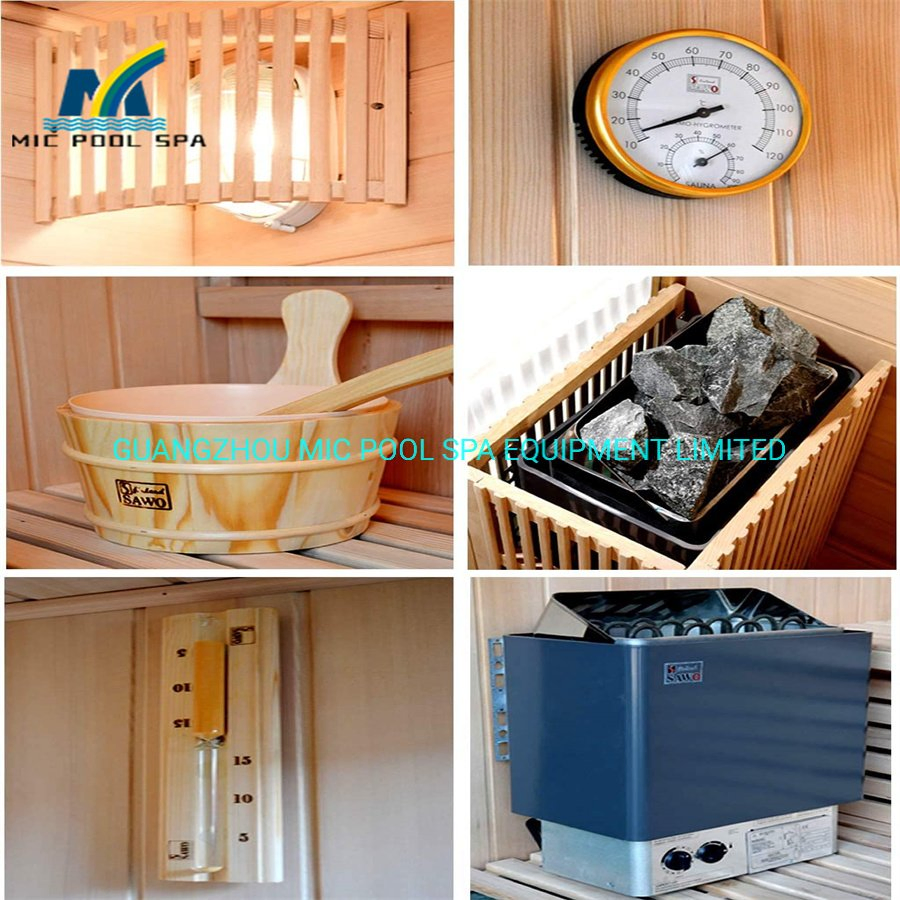 Finland Pine Sauna Room Accessories Wooden Buckets / Sauna Cabin / Electric Sauna Heater