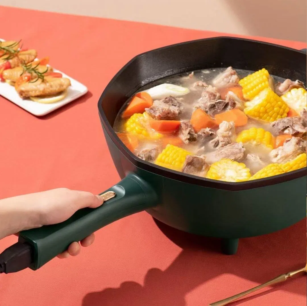 Multifunction Cooker Apartment Office Used Nonstick Round Electric Skillet