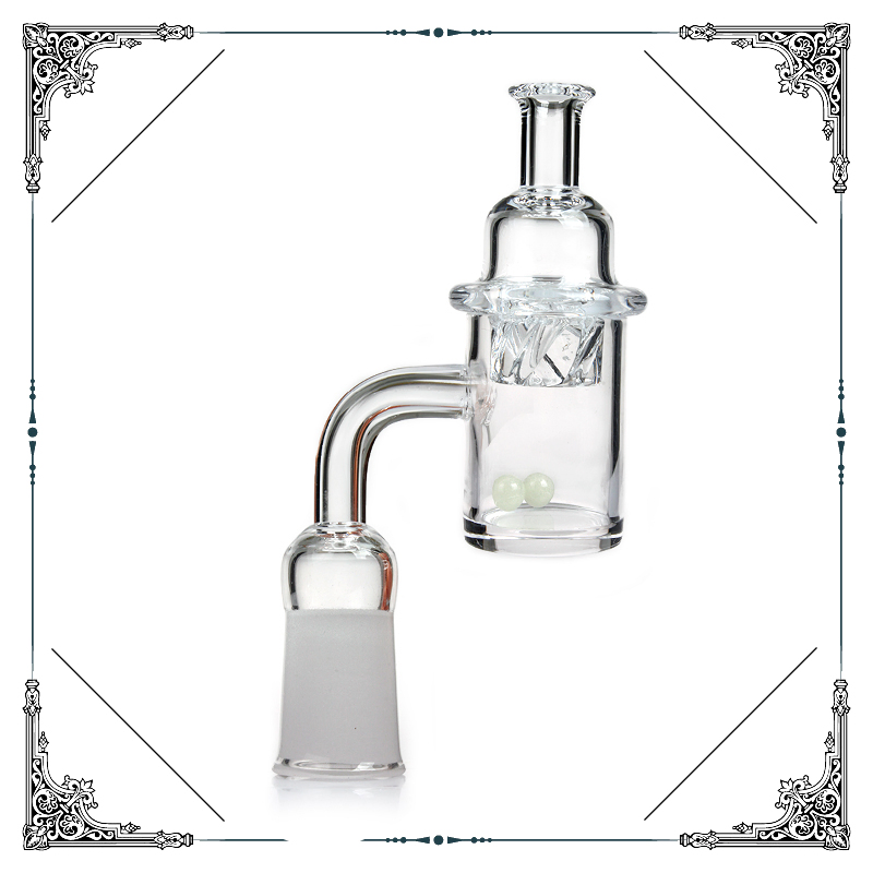 25mm Quartz Banger Helix Function Cap Oil Burner Pipe Smoking Glass Smoking Accessories