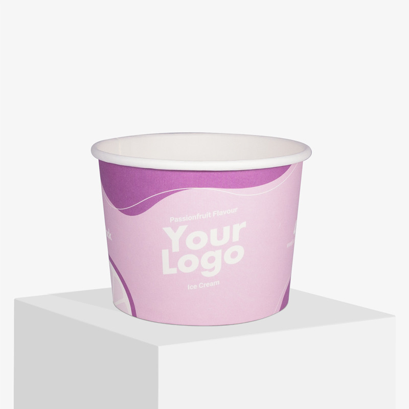 Custom Made 500ml Kraft Paper Salad Bowl with Lid