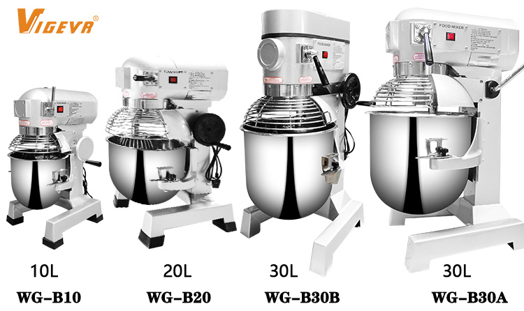 Industrial 20L 30L 5kg 10kg 15 Kg 20kg 25kg 50kg 100kg Bakery Mixer Pizza Dough Mixer Bread Food Mixers