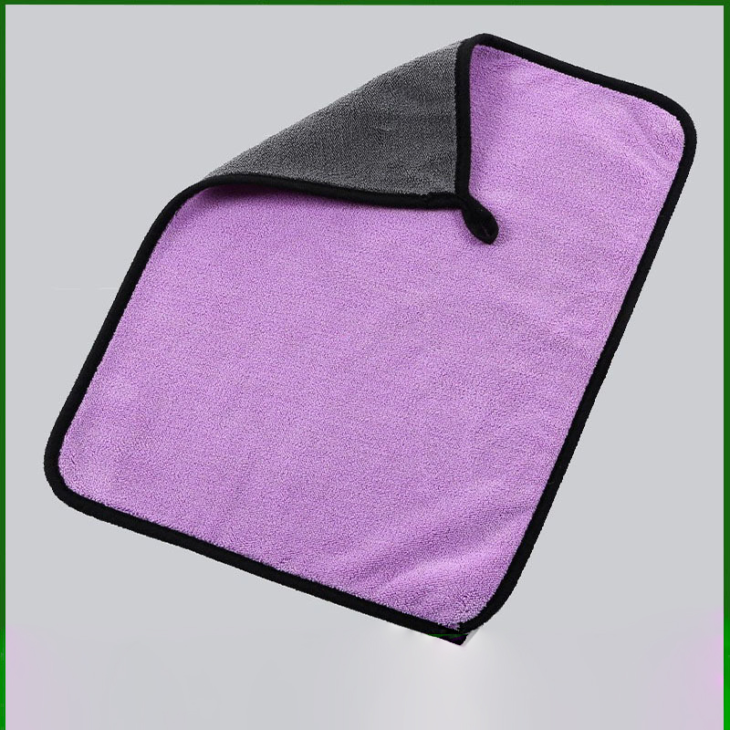 Hot-Selling Water Absorbing Double-Sided Coral Fleece Car Wash Towel Cleaning Cloth