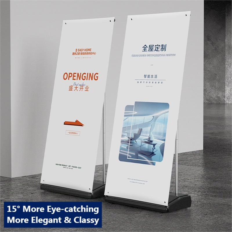 Customizable Outdoor Windproof Screen X Banner Roll up Stand