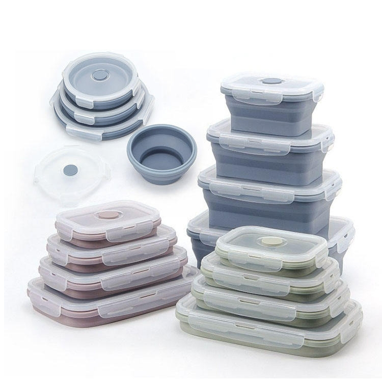 Versatile Silicone Lunch Box with Leak-Proof Design for Travel