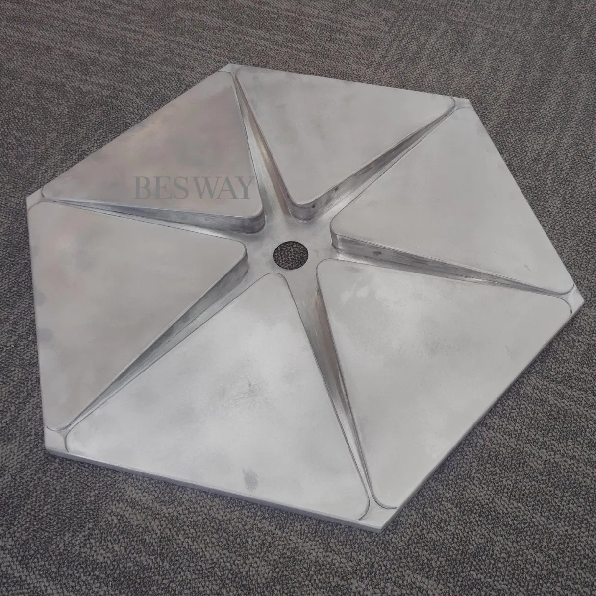 Custom Size Hexagonal Aluminum Panel Ceiling - Fire Resistant Soundproof Ceiling for Office Mall
