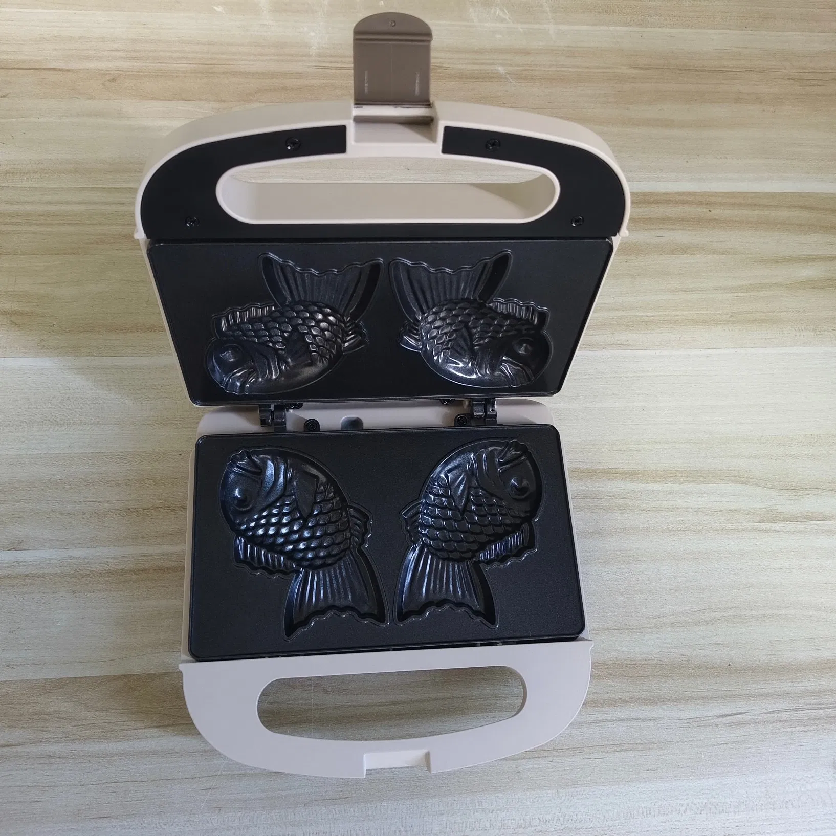 Taiyaki Fish Waffle Maker Machine with Non Stick Cooking Plate, Electric Japanese Fish Shaped Waffle Iron Pan, Korean Bungeoppang Pan, Recipe Included