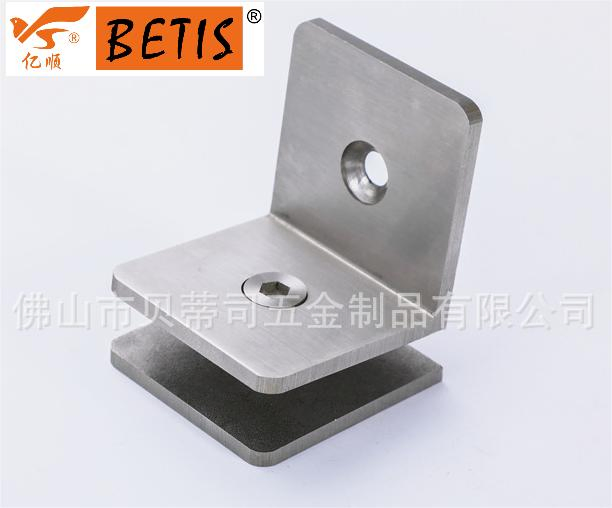 Cheap Wholesale Heavy Duty 316-Stainless-Steel Glass to Glass Clamp Fixing Accessory for Bathroom Shower Door