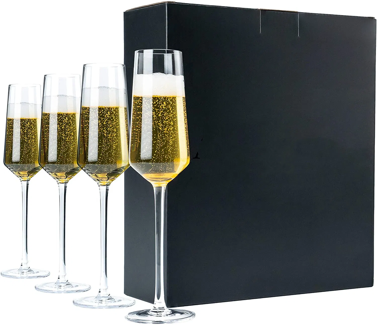 Classic Champagne Flutes Set Champagne Glasses Premium Crystal Stemware