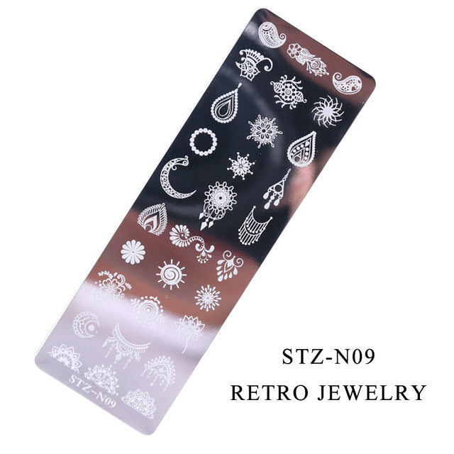 Nail Art Supplies XXL Big Nail Art Stamping Plates