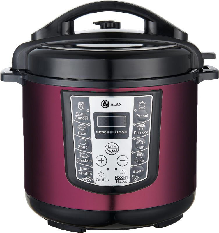 with + - Button Pressure Adjustment Big Windows LED Electric Pressure Cooker 4L-12L