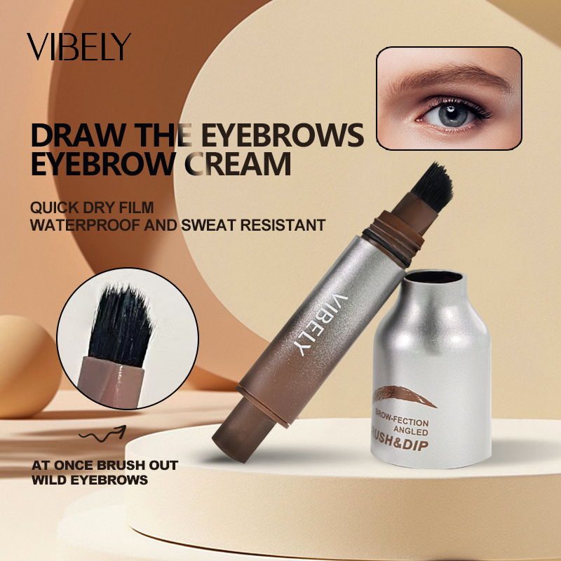 Lasting Tinted 3D Eye Brow Enhancers Eyebrow Gel with Brush High Pigment Waterproof Vegan Eyebrow Powder