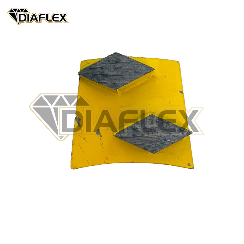 Versatile Double Quarter PCD Grinding Plate for Stone Finishing