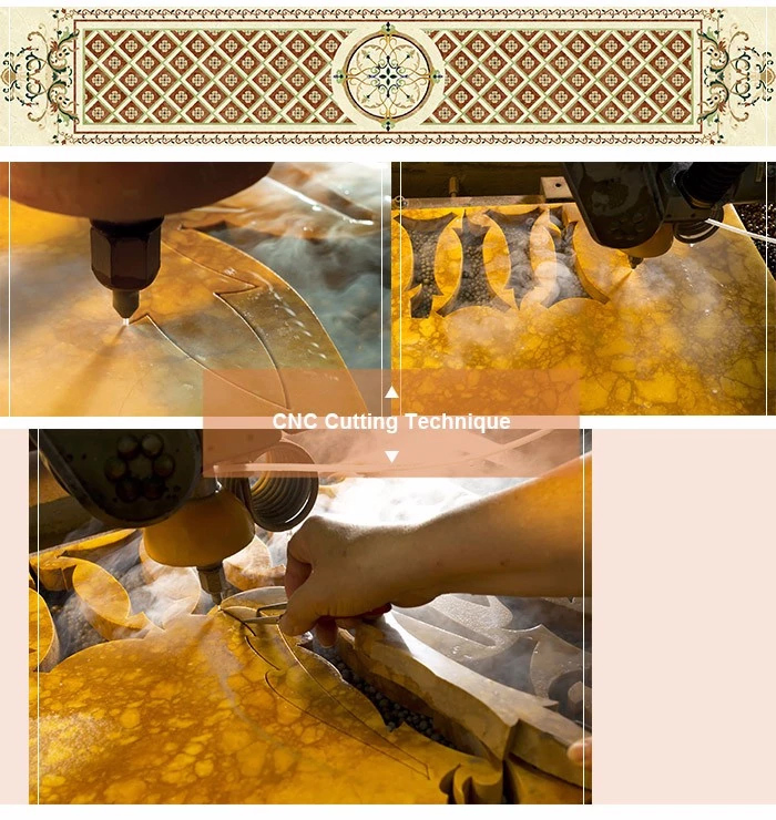 Мраморный медальон для пола Waterjet