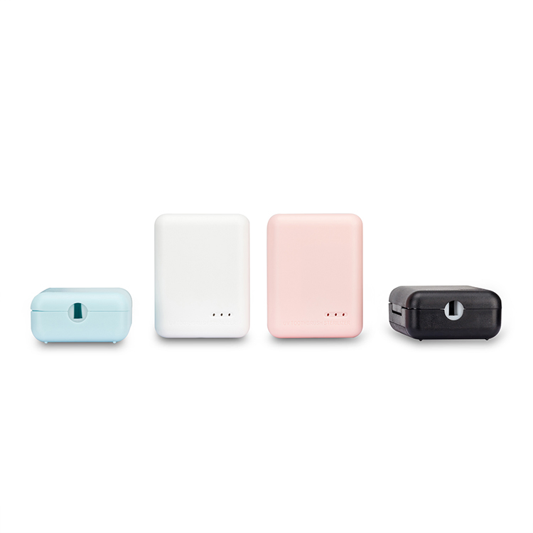 Mini Pocket Sterilizer UV Toothbrush Holder with Sterilization Function Portable for Travel