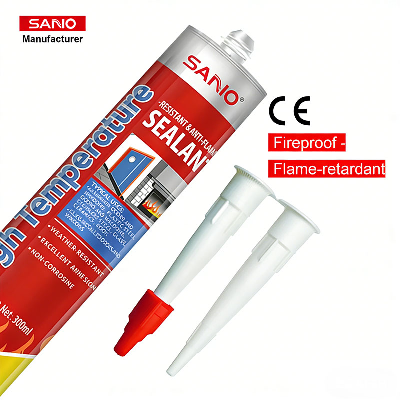 Flame Retardant Sealing of Various Fire Doors and Windows Silicone Sealant High Temperature Resistant Silicone Sealant