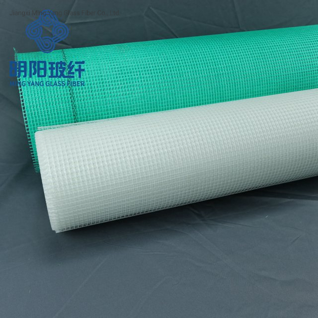 White Fiberglass Mesh Waterproofing for Roof 145GSM 5X5mm 14.3cmx50m