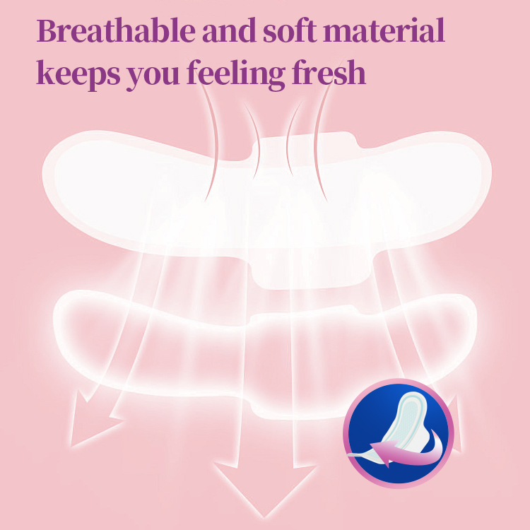 OEM Bulk Factory Price Cheap High Quality Super Soft Breathable Women Cotton Sanitary Napkin 155*68mm (Liner) Chinese Manufacture