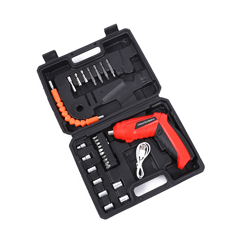 3.6V Rechargeable Mini Electric Cordless Screwdriver Set with Hex Bits