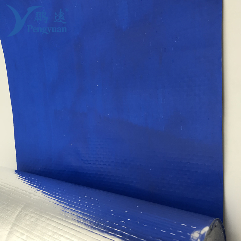 Roof Sarking Fireproof Aluminum Foil Blue PE Woven Fabric Thermal Insulation Fabric