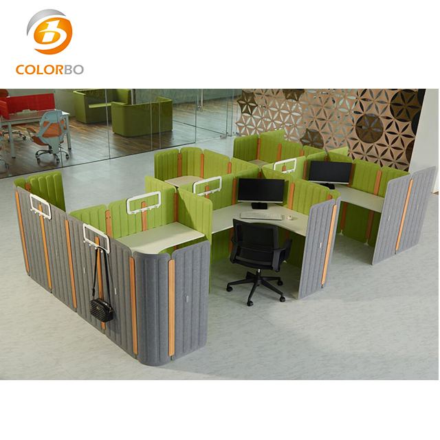 Office desk PET acoustic panel PET screen for computer table partition