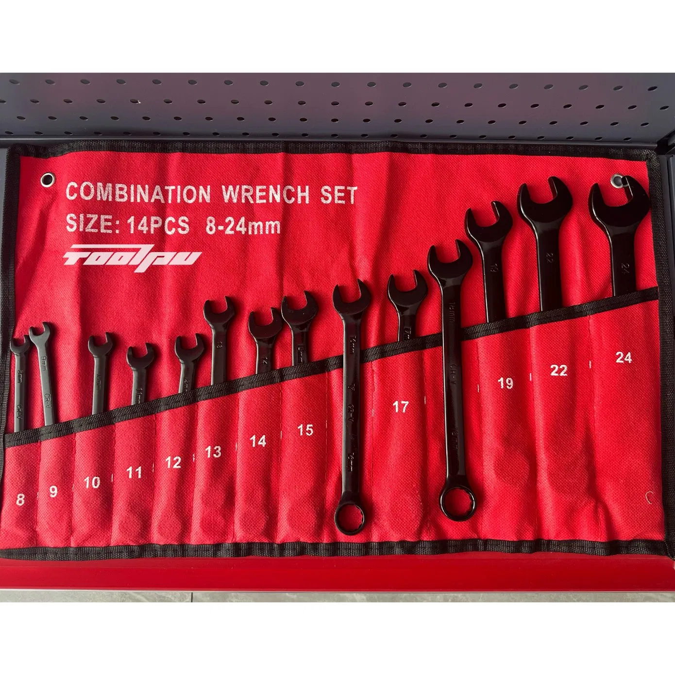 Black Oxide Combination Wrench Open End & Box End Wrench Set