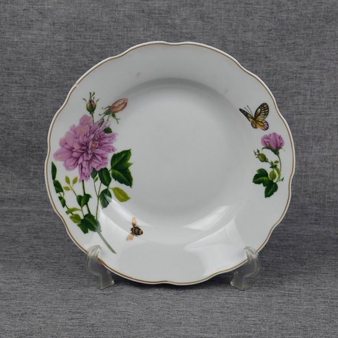 6-10 Inch Cut Edge Soup Plate Porcelainware Ceramics Tableware