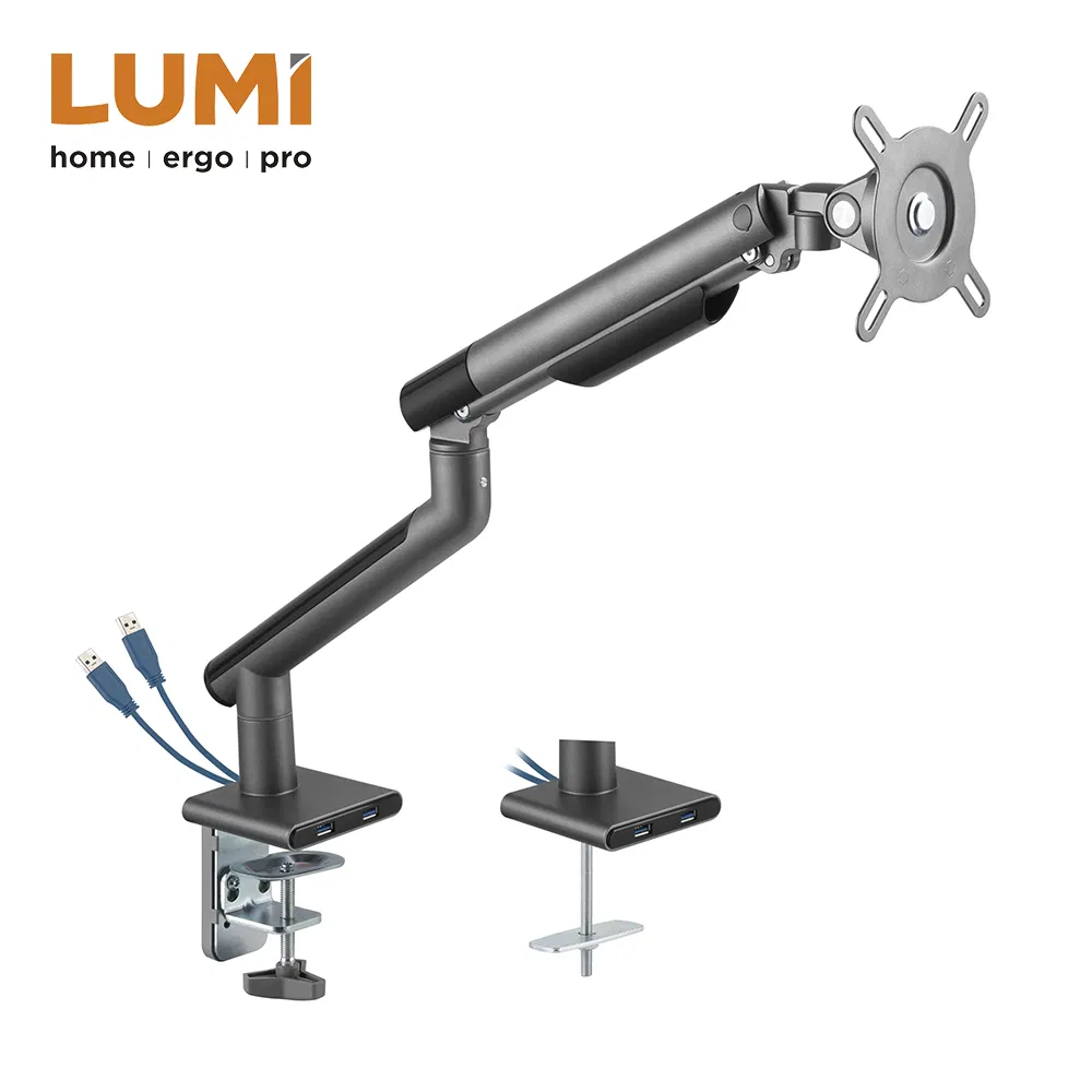 Кронштейн для монитора VESA, алюминиевый, с USB-портом