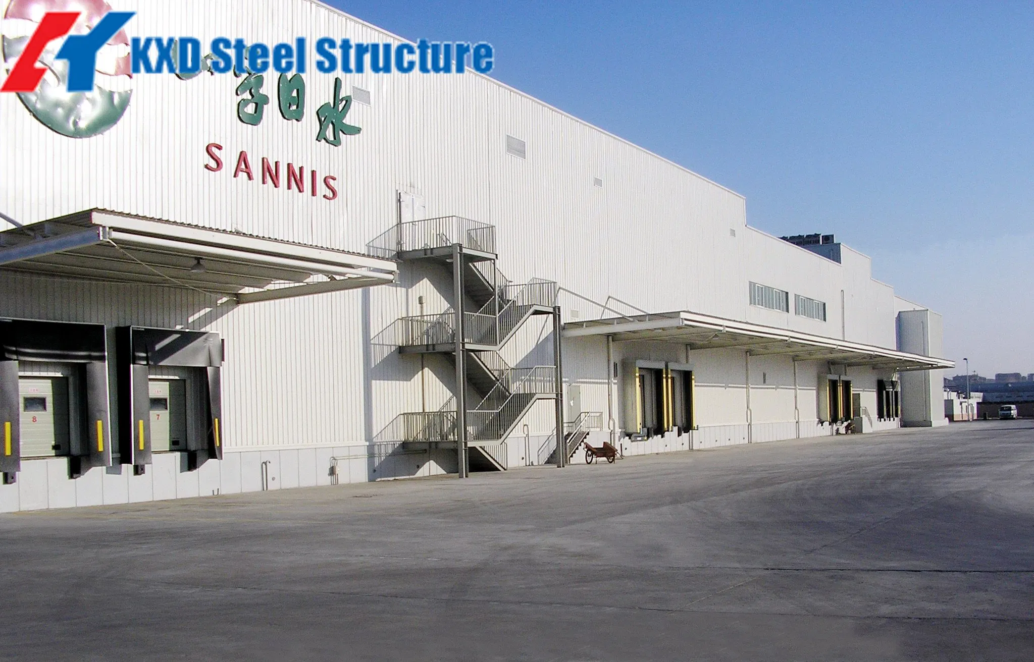 200m2 Carbon Structural Kxd Poultry Farm Chicken House Steel Structures Buildings