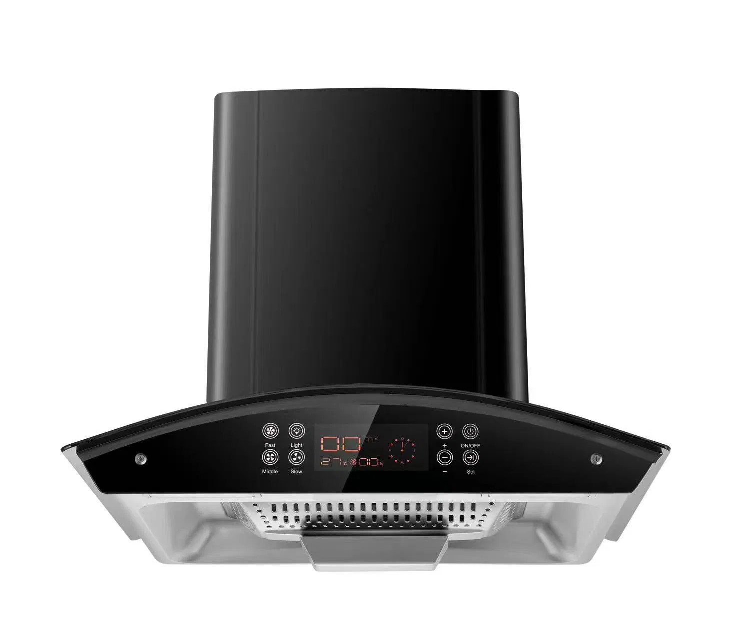 Premium 600mm Curved Glass Kitchen Range Hood with High Suction
