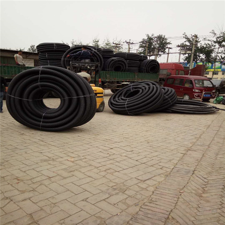 HDPE Carbon Corrugated Pipe for Underground Electrical Cable Routing