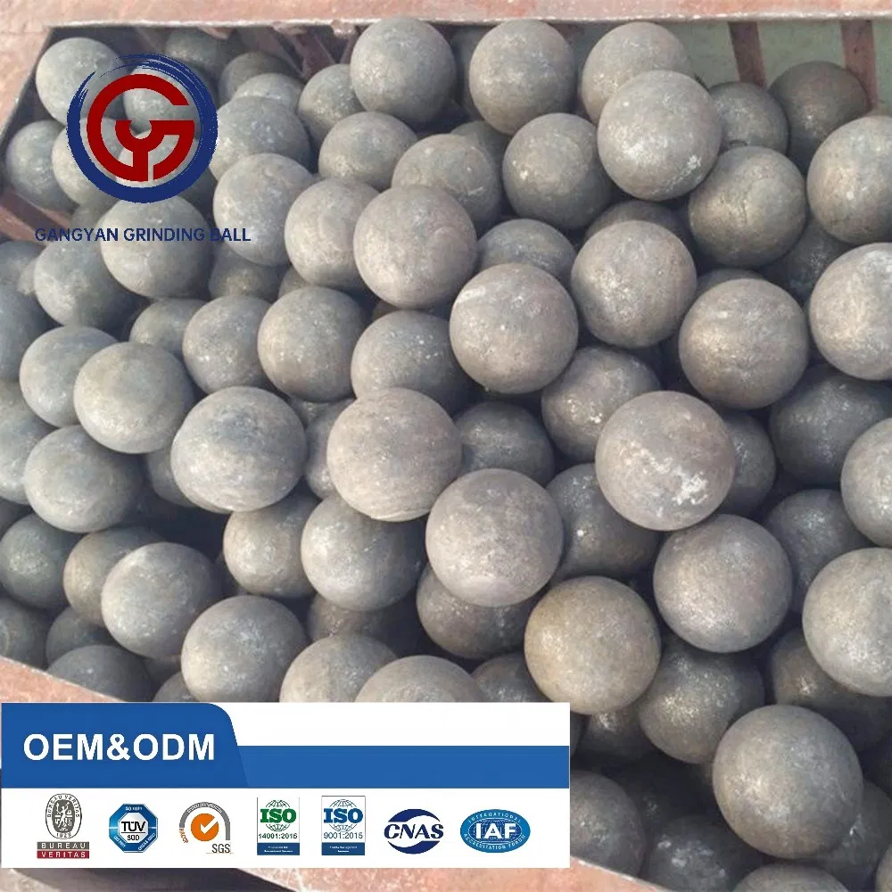 High Hardness B2 and 65mn Mateial Forged and Hot Rolling Grinding Ball From China