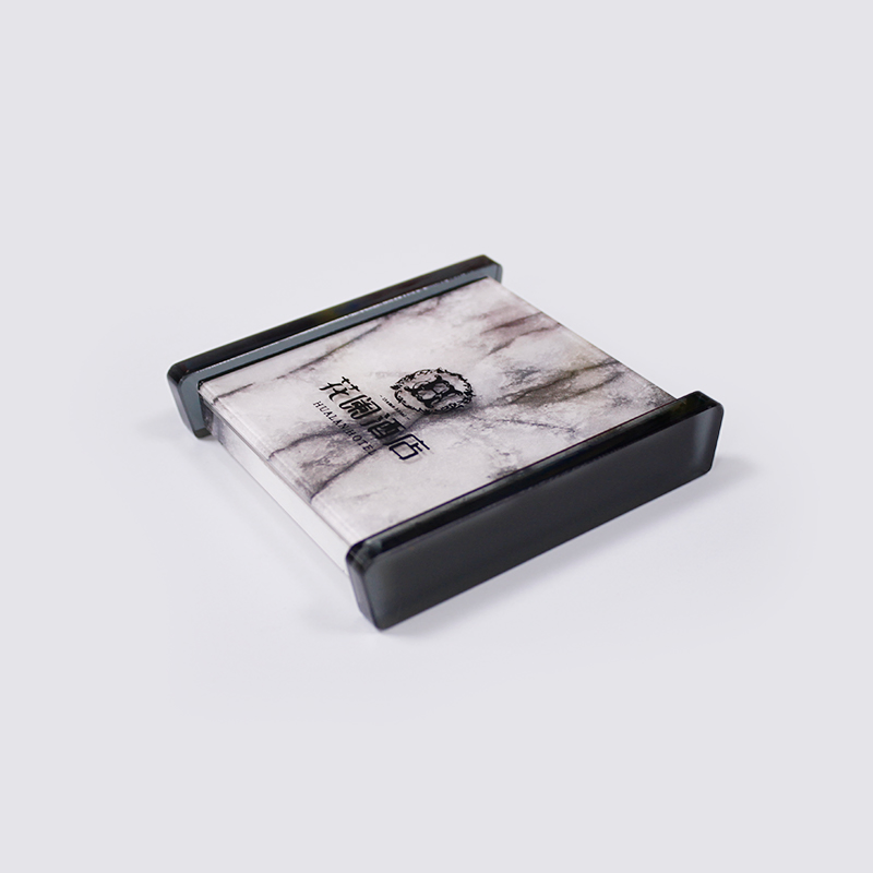 Acrylic Coasters Trays Tea Cup Coaster Case Holder Logo Print